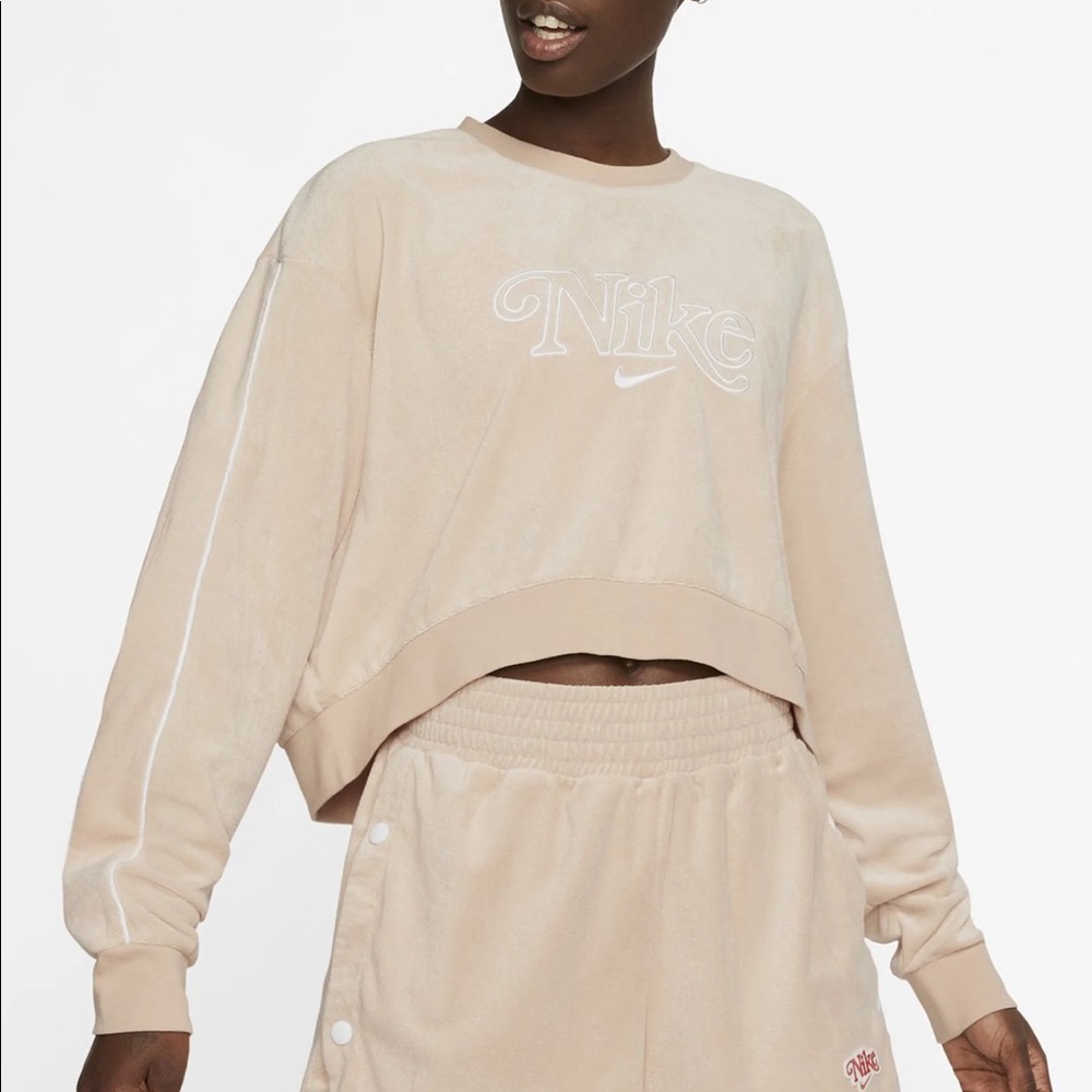 Nike French Terry Crewneck (Blush Pink)